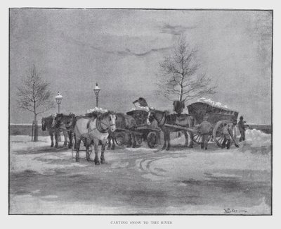 Transportando Nieve al Río de William Luker