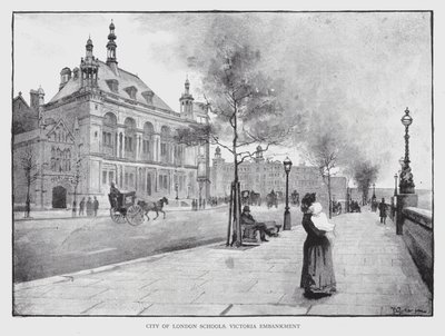 Escuelas de la Ciudad de Londres, Victoria Embankment de William Luker