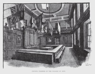 Sala del Consejo del Colegio de Armas de William Luker