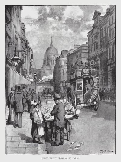 Fleet Street, mostrando St Paul
