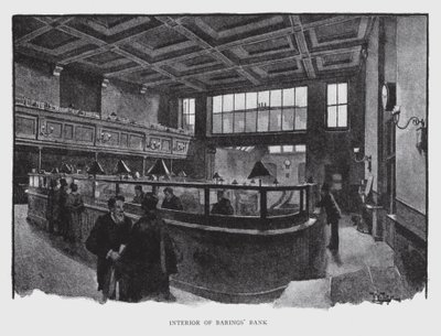 Interior del Banco de Barings de William Luker