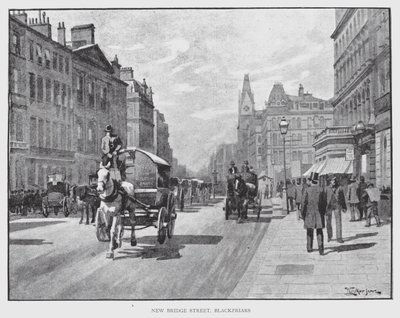 Calle New Bridge, Blackfriars de William Luker