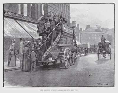 New Bridge Street, Lucha por el Autobús de William Luker