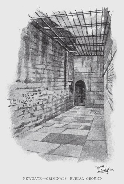 Newgate, cementerio de criminales de William Luker