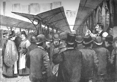 Mercado de ropa usada, Houndsditch, 1891 de William Luker