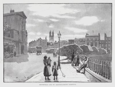 Smithfield y el Hospital de San Bartolomé de William Luker