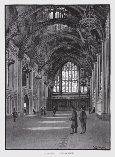 El Guildhall, Gran Salón de William Luker