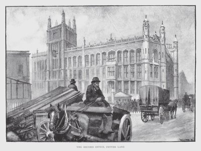 La Oficina de Registros, Fetter Lane de William Luker