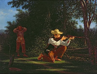 Dibujar una cuenta sobre una marmota (óleo sobre lienzo) de William M Davis