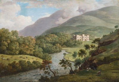 Una perspectiva del Castillo de Kielder, North Tyne, Northumberland, c.1770 de William Marlow