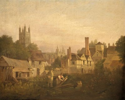 Gloucester desde el noroeste, c.1820 de William Marlow
