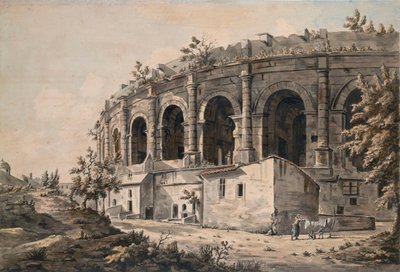 El anfiteatro de Nîmes, sur de Francia de William Marlow