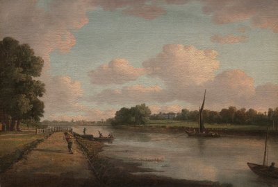 Vista del río Támesis en Richmond de William Marlow