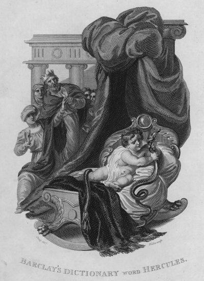 Diccionario de Barclays, palabra: Hércules (grabado) de William Marshall (after) Craig