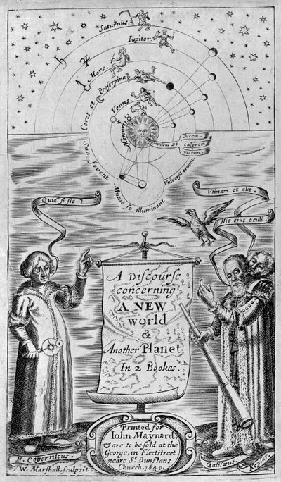 Un discurso sobre un nuevo mundo y otro planeta en 2 libros, 1640 (portada) de William Marshall