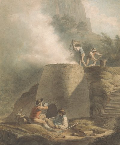 Paisaje con calera y obreros de William Marshall Craig