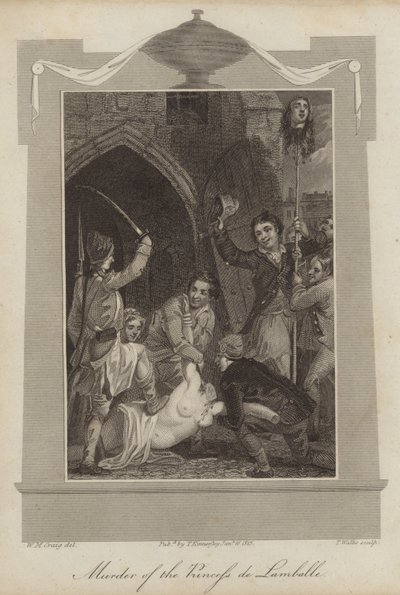 Asesinato de la Princesa de Lamballe de William Marshall Craig