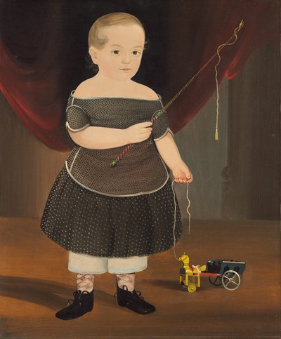Niño con caballo de juguete y carro de William Matthew Prior
