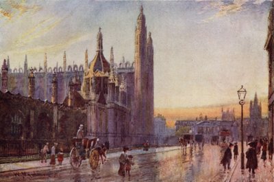 Puerta y Capilla de Kings College, Efecto Crepúsculo de William Matthison