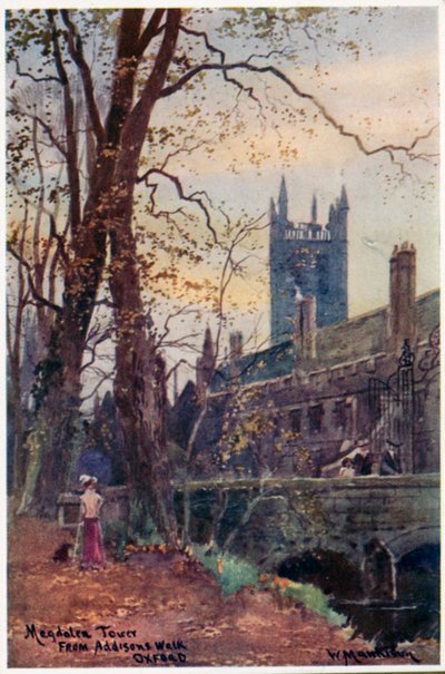 Torre Magdalen desde el Paseo de Addison de William Matthison