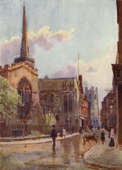 Market Street y la iglesia de Holy Trinity de William Matthison