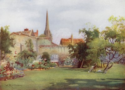 El Árbol de Morera de Milton en el Jardín de los Fellows, Christs College de William Matthison