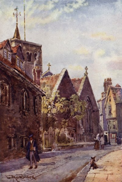 Iglesia de San Benito desde Free School Lane de William Matthison