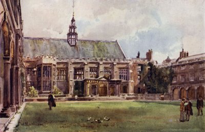 El salón de Trinity College desde Neviles Court de William Matthison