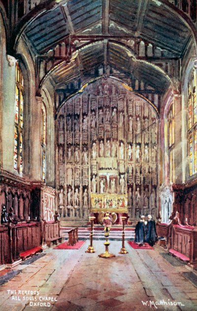 El retablo, Capilla de All Souls, Oxford de William Matthison