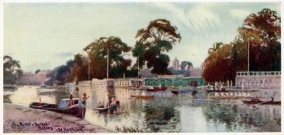 El río y las barcazas de William Matthison