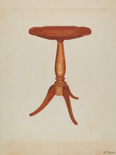 Mesa basculante, 1937 de William McAuley