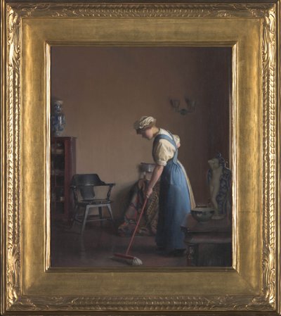 Niña barriendo, c.1912 de William McGregor Paxton