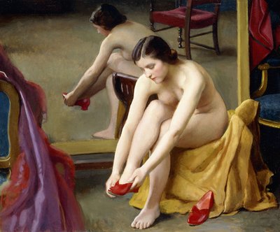 Las Mulas Rojas de William McGregor Paxton