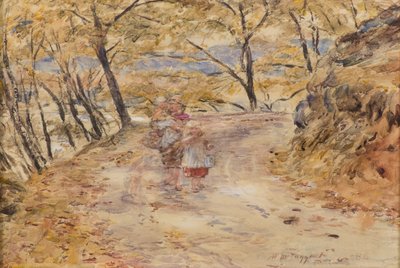 Boceto en los Trossachs de William McTaggart