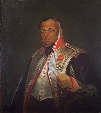Coronel James Skinner CB (1778-1841) 1º Regimiento de Caballería Local, c.1836 de William Melville