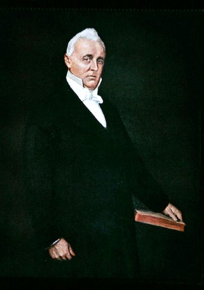 James Buchanan (litografía en color) de William Merritt (after) Chase