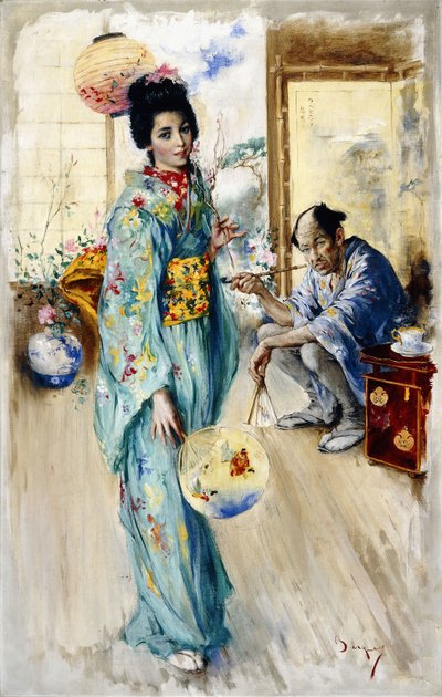La dama y Sada San de William Merritt Berger