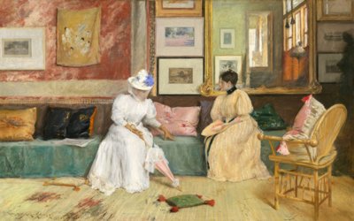 Una llamada amistosa de William Merritt Chase