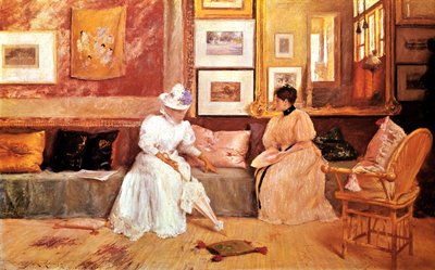 Una llamada amistosa, 1895 de William Merritt Chase