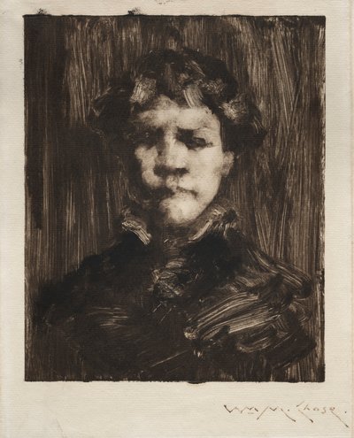 Cabeza de niño de William Merritt Chase