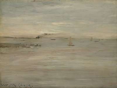 Marina, c.1888 (óleo sobre madera) de William Merritt Chase
