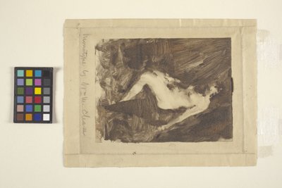 Desnudo sentado (monotipo) de William Merritt Chase