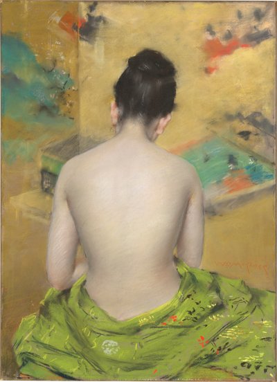 Estudio de color de carne y oro de William Merritt Chase