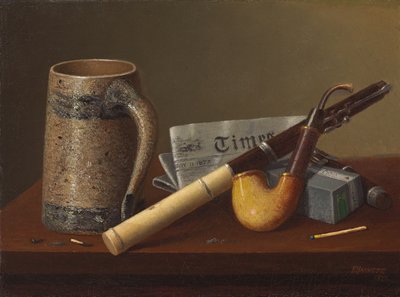 Flauta y tiempos, 1877 de William Michael Harnett