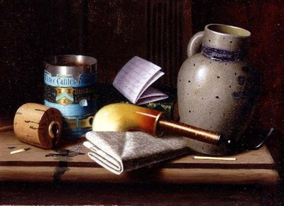 Naturaleza muerta con tabaco Three Castles de William Michael Harnett