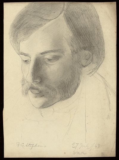Retrato de Frederick George Stephens, 1853 de William Michael Rossetti