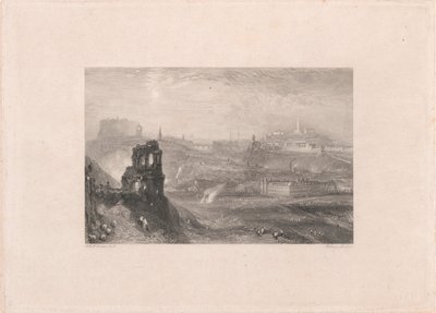 Edimburgo desde la Capilla de San Antonio de William Miller