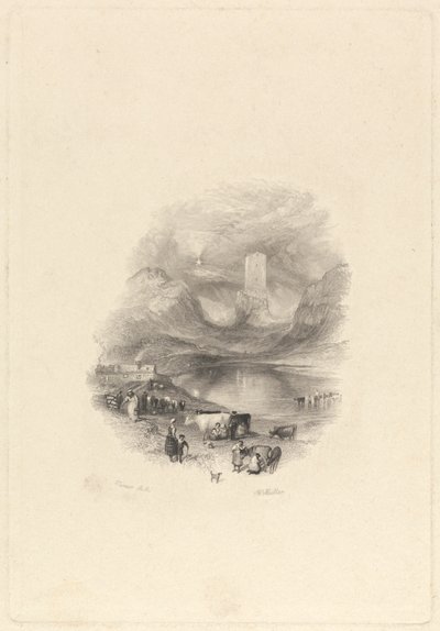 Sandy Knowe, o Torre de Smailholm de William Miller