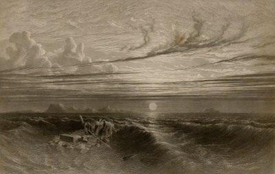 Atardecer en el mar tras una tormenta de William Miller