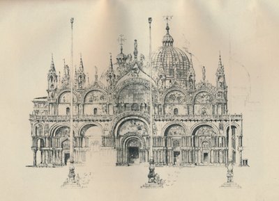 Fachada de San Marcos, finales del siglo XIX-principios del siglo XX, 1925 de William Monk